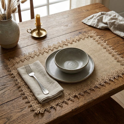 Rectangular Jute Woven Placemat
