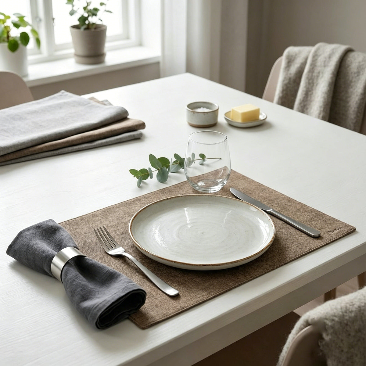 Double-Sided Fabric-Texture Placemat