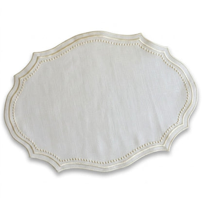 Vintage French Embroidered Placemat